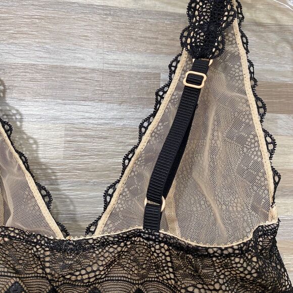 Heidi by Heidi Klum Geometric-Lace Bra Women's Small Black H21-1167B NWT - Picture 6 of 10